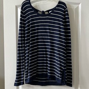 Nautica blue and white sweater size large